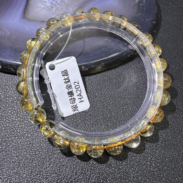 頂級母礦金鈦晶 6.8mm HA202