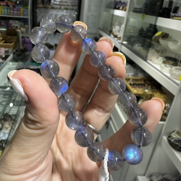 拉長石 灰月光 10mm SE91